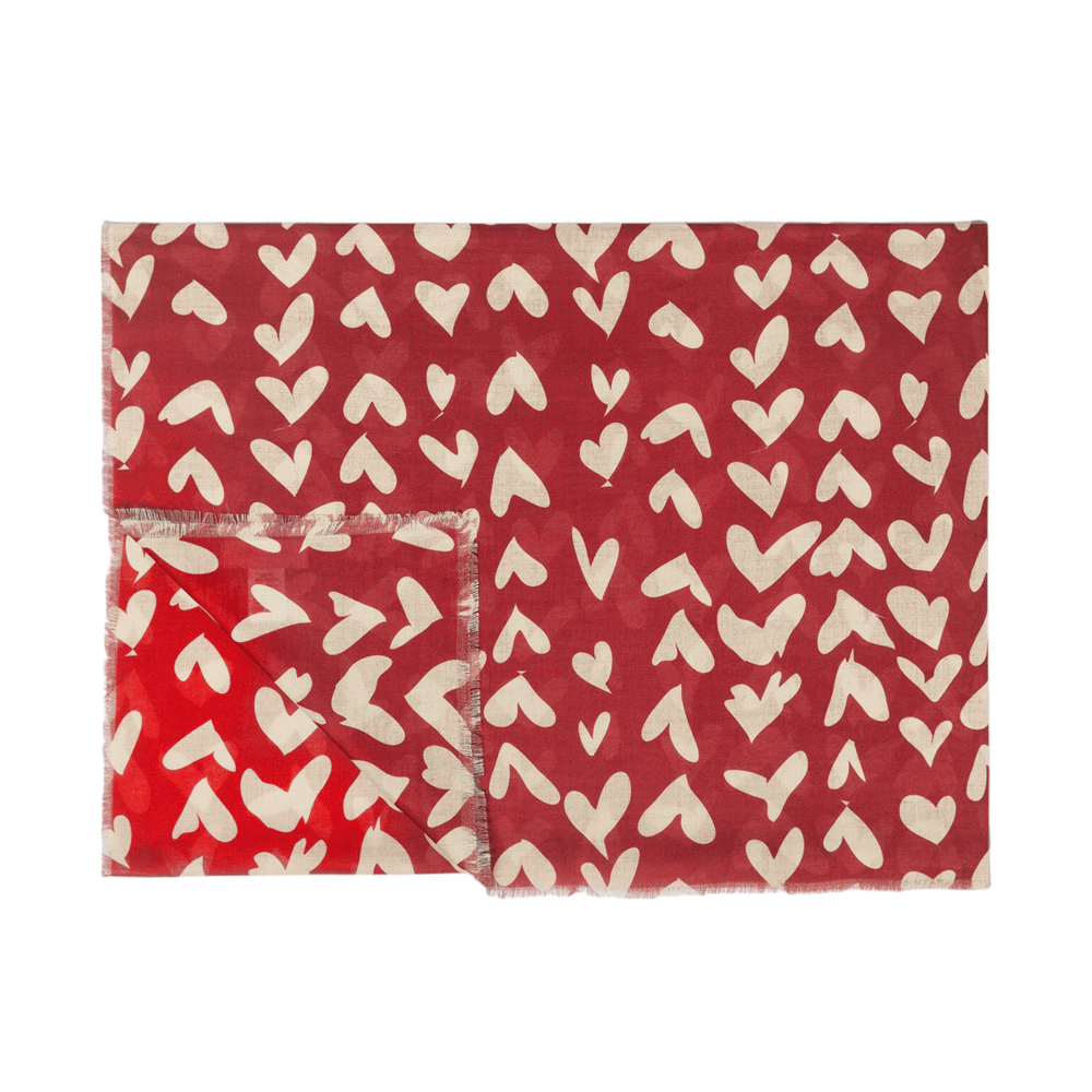 Katie Loxton Abstract Heart Printed Scarf